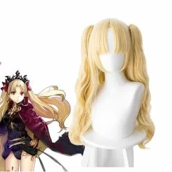 Cosplay Clans FGO Fate/Stay Night Ereshkigal Tohsaka Rin Blonde Curved Long Ponytails Cosplay Wigs