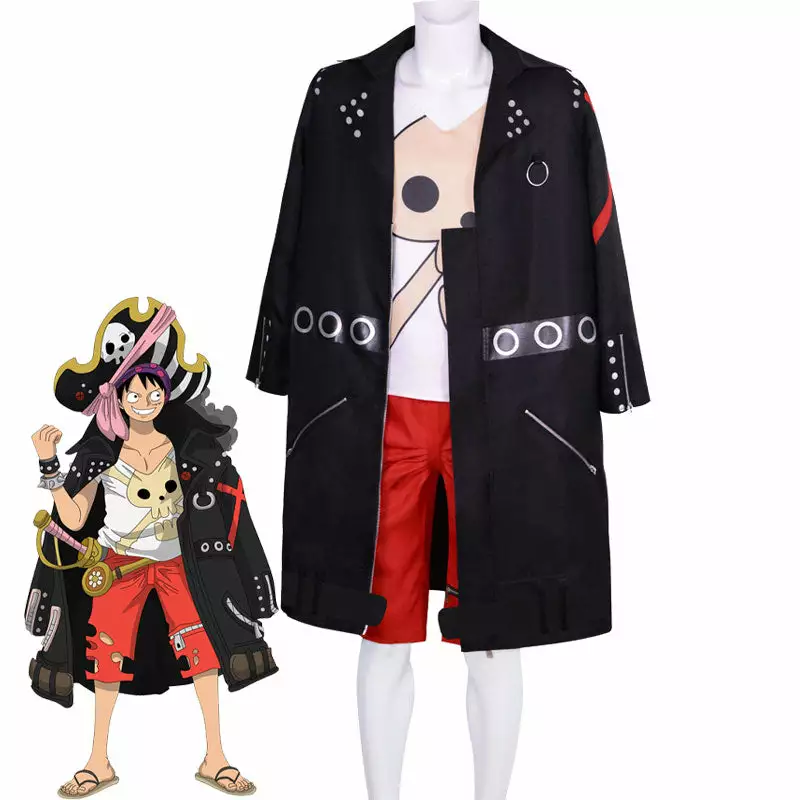 Cosplay Clans Anime One Piece Red 2022 Monkey D. Luffy Cosplay Costumes 3 Cosplay Clans Anime One Piece Red 2022 Monkey D. Luffy Cosplay Costumes