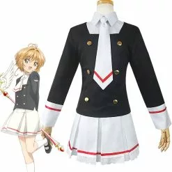 Cosplay Clans Anime Cardcaptor Sakura Sakura Kinomoto JK Uniform Cosplay Costumes