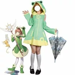 Cosplay Clans Anime Cardcaptor Sakura: Clear Card Sakura Frog Raincoat Cosplay Costumes