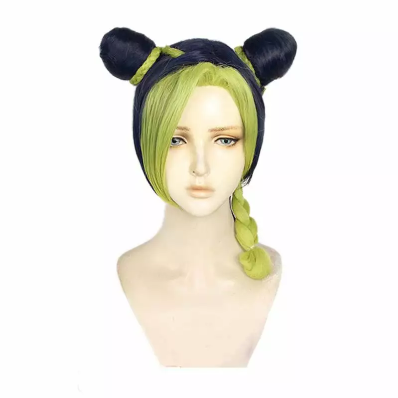 Cosplay Clans Anime JoJo's Bizarre Adventure Stone Ocean Jolyne Cujoh Mixed Light Green Cosplay Wigs 4 Cosplay Clans Anime JoJo's Bizarre Adventure Stone Ocean Jolyne Cujoh Mixed Light Green Cosplay Wigs - Image 2