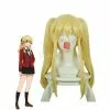 Cosplay Clans Anime Kakegurui Meari Saotome Mary Saotome Blonde Double Ponytail Synthetic Cosplay Wig