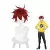 Cosplay Clans Anime SK8 The Infinity Kyan Reki Red Cosplay Wigs