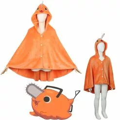 Cosplay Clans Anime Chainsaw Man Makima Pochita Cloak Cosplay Costumes