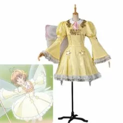 Cosplay Clans Anime Cardcaptor Sakura Sakura Kinomoto Star Dress Cosplay Costumes