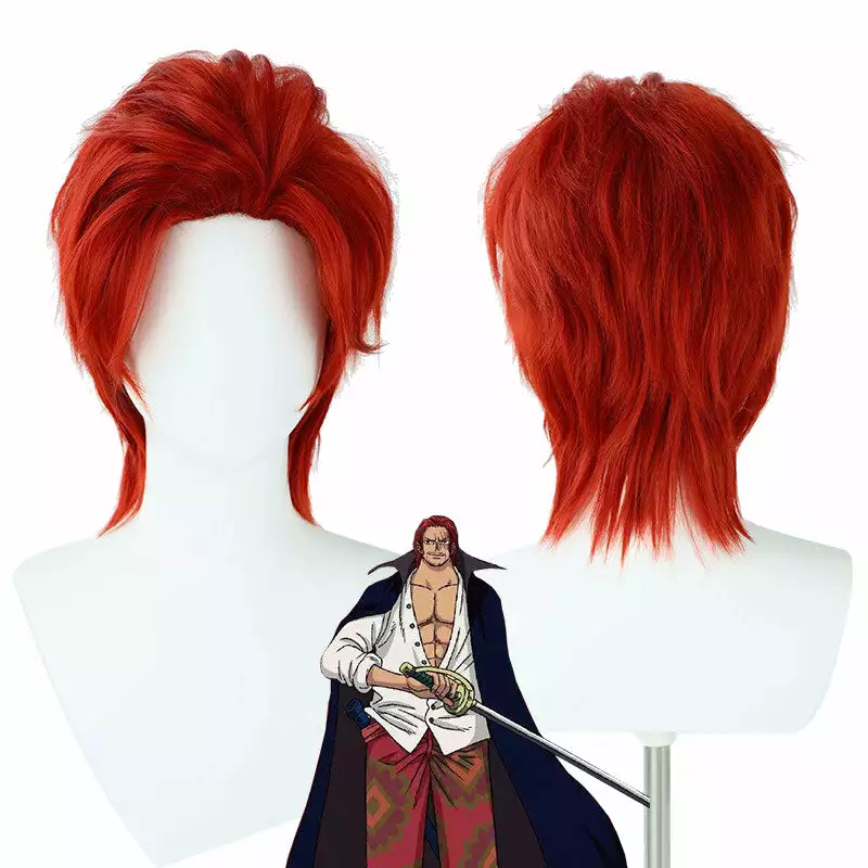 Cosplay Clans Anime One Piece Red-Haired Shanks Red Cosplay Wigs 3 Cosplay Clans Anime One Piece Red-Haired Shanks Red Cosplay Wigs