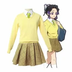 Cosplay Clans Anime Demon Slayer: Kimetsu No Yaiba: Demon Slayer Academy Shinobu Kocho JK Uniform Cosplay Costume