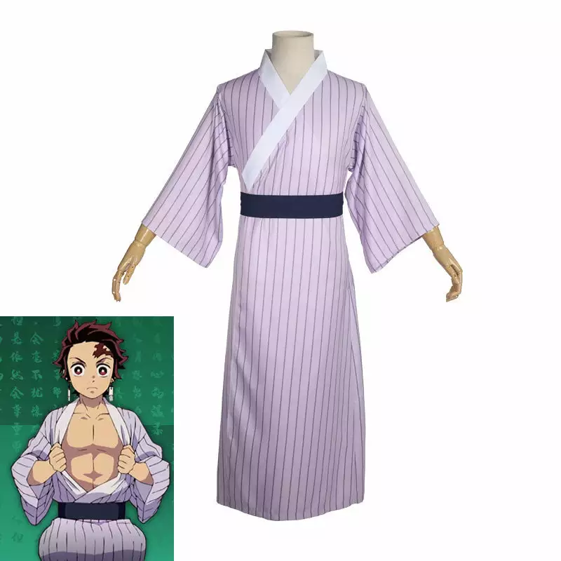 Cosplay Clans Anime Demon Slayer Kimetsu No Yaiba Tanjiro Kamado Kimono Pajamas Cosplay Costumes 3 Cosplay Clans Anime Demon Slayer Kimetsu No Yaiba Tanjiro Kamado Kimono Pajamas Cosplay Costumes