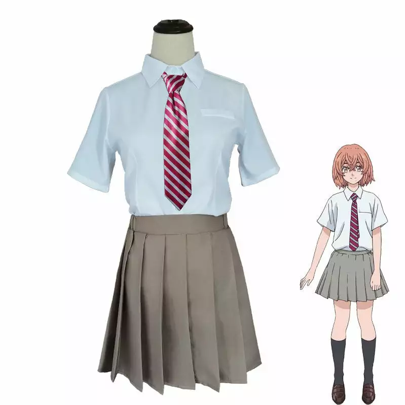 Cosplay Clans Anime Tokyo Revengers Hinata Tachibana Uniform Cosplay Costumes 3 Cosplay Clans Anime Tokyo Revengers Hinata Tachibana Uniform Cosplay Costumes