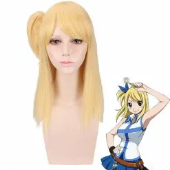 Cosplay Clans Anime Fairy Tail Lucy Heartfilia Golden Cosplay Wigs