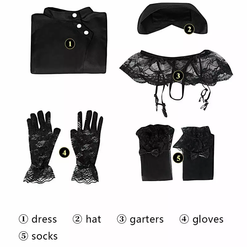 Cosplay Clans Anime My Dress-Up Darling Marin Kitagawa Black Nurse Uniform Cosplay Costumes 8 Cosplay Clans Anime My Dress-Up Darling Marin Kitagawa Black Nurse Uniform Cosplay Costumes - Image 6