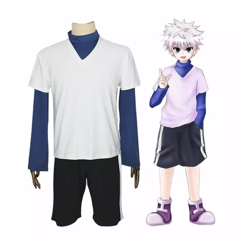 Cosplay Clans Anime Hunter × Hunter Killua Zoldyck Cosplay Costume 3 Cosplay Clans Anime Hunter × Hunter Killua Zoldyck Cosplay Costume