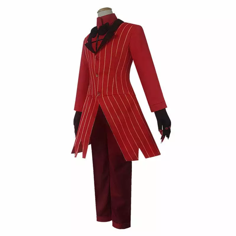 Cosplay Clans Hazbin Hotel Alastor Red Uniform Outfit Full Set Halloween Cosplay Costumes 5 Cosplay Clans Hazbin Hotel Alastor Red Uniform Outfit Full Set Halloween Cosplay Costumes - Image 3