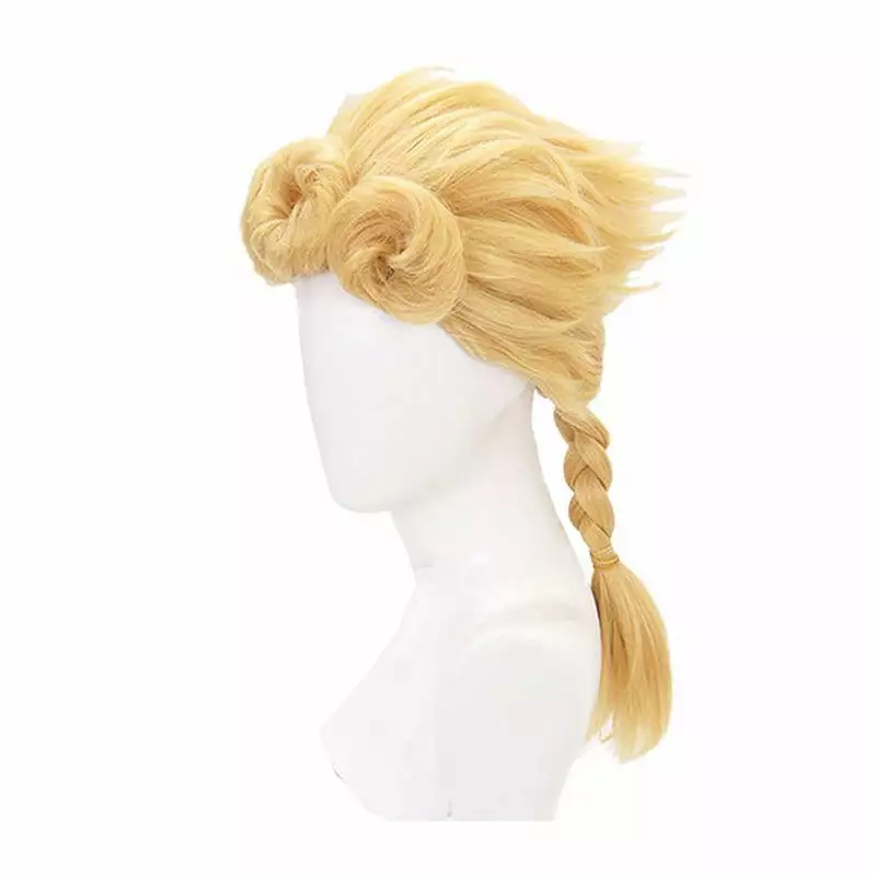 Cosplay Clans Anime JoJo's Bizarre Adventure Golden Wind Giorno Giovanna Long Blond Cosplay Wigs 7 Cosplay Clans Anime JoJo's Bizarre Adventure Golden Wind Giorno Giovanna Long Blond Cosplay Wigs - Image 5