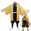 Cosplay Clans Anime Demon Slayer Kimetsu No Yaiba Zenitsu Agatsuma Kimono Cosplay Costumes