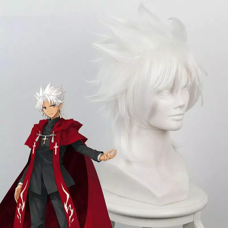 Cosplay Clans FGO Fate Grand Order Amakusa Shirou Tokisada Shirou Kotomine White Cosplay Wig 4 Cosplay Clans FGO Fate Grand Order Amakusa Shirou Tokisada Shirou Kotomine White Cosplay Wig - Image 2