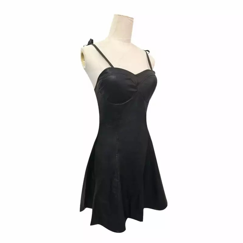 Cosplay Clans Anime Future Diary Yuno Gasai Black Leahter Dress Cosplay Costume 5 Cosplay Clans Anime Future Diary Yuno Gasai Black Leahter Dress Cosplay Costume - Image 3