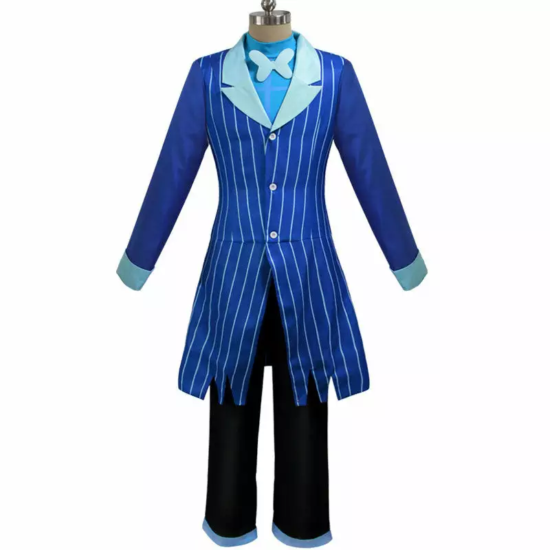 Cosplay Clans Hazbin Hotel Alastor Blue Uniform Cosplay Costumes 4 Cosplay Clans Hazbin Hotel Alastor Blue Uniform Cosplay Costumes - Image 2