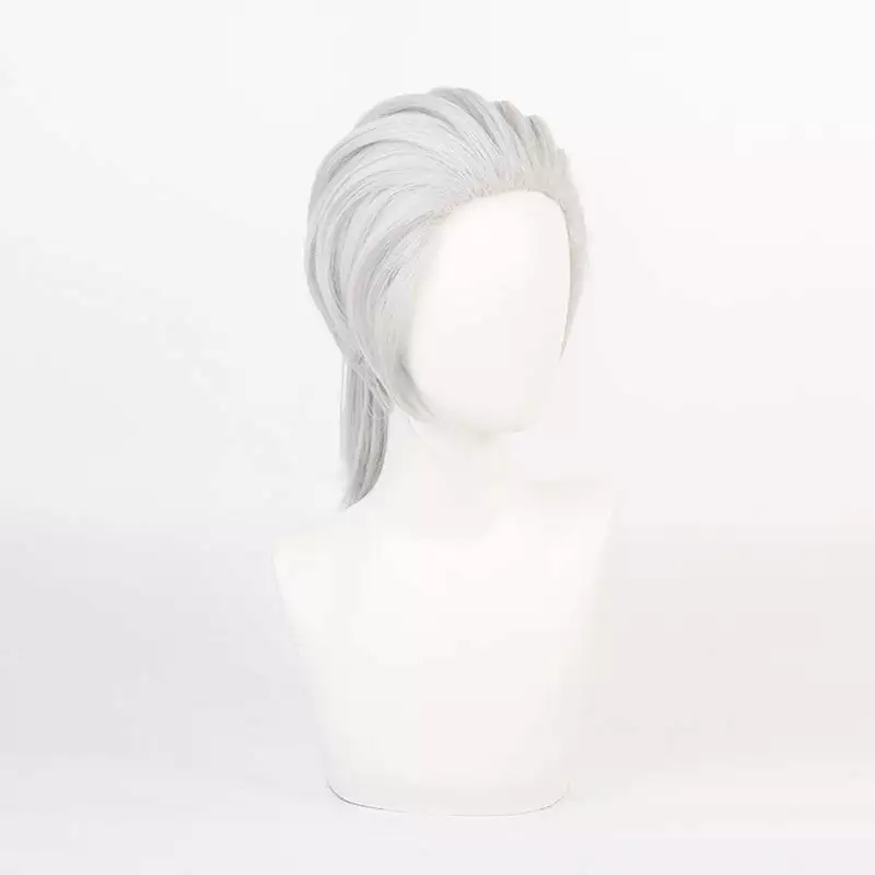 Cosplay Clans Anime Demon Slayer Kimetsu No Yaiba Uzui Tengen Silver Gray Cosplay Wigs 5 Cosplay Clans Anime Demon Slayer Kimetsu No Yaiba Uzui Tengen Silver Gray Cosplay Wigs - Image 3