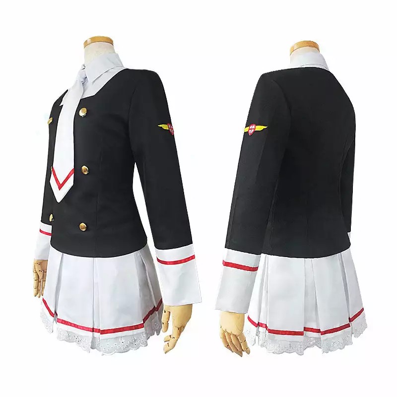 Cosplay Clans Anime Cardcaptor Sakura Sakura Kinomoto JK Uniform Cosplay Costumes 5 Cosplay Clans Anime Cardcaptor Sakura Sakura Kinomoto JK Uniform Cosplay Costumes - Image 3