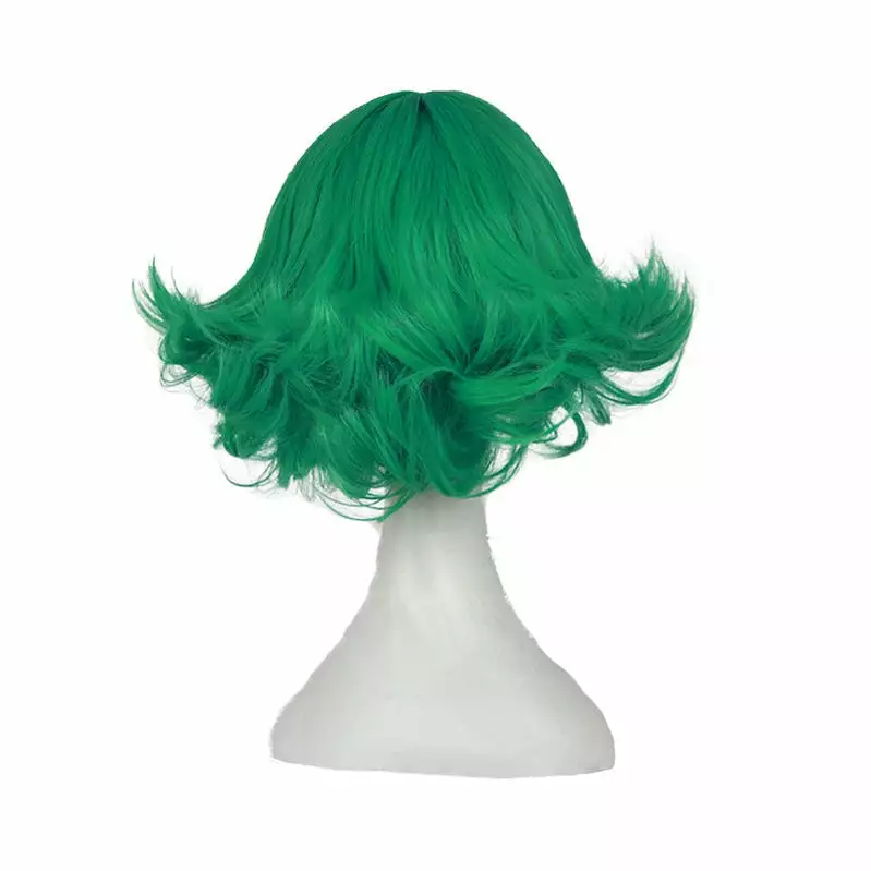 Cosplay Clans Anime One Punch Man Terrible Tornado Short Green Curly Cosplay Wigs 5 Cosplay Clans Anime One Punch Man Terrible Tornado Short Green Curly Cosplay Wigs - Image 3