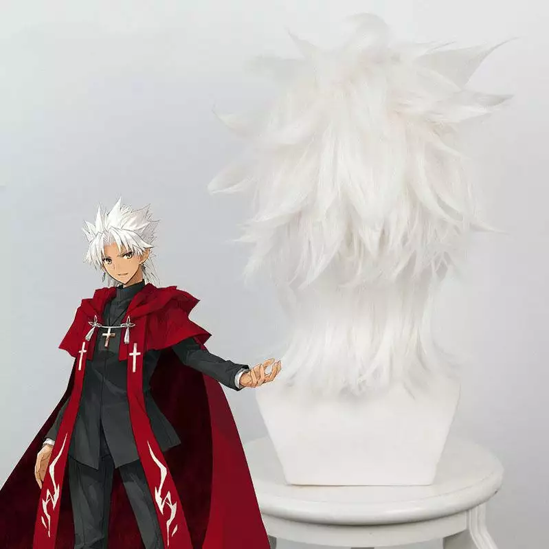 Cosplay Clans FGO Fate Grand Order Amakusa Shirou Tokisada Shirou Kotomine White Cosplay Wig 5 Cosplay Clans FGO Fate Grand Order Amakusa Shirou Tokisada Shirou Kotomine White Cosplay Wig - Image 3