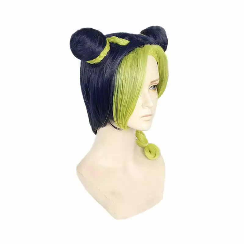 Cosplay Clans Anime JoJo's Bizarre Adventure Stone Ocean Jolyne Cujoh Mixed Light Green Cosplay Wigs 7 Cosplay Clans Anime JoJo's Bizarre Adventure Stone Ocean Jolyne Cujoh Mixed Light Green Cosplay Wigs - Image 5