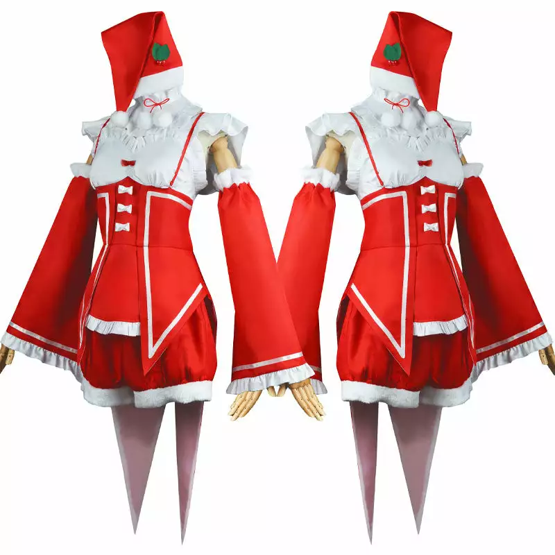Cosplay Clans Anime Re: Zero Starting Life In Another World Rem And Ram Christmas Cosplay Costumes 6 Cosplay Clans Anime Re: Zero Starting Life In Another World Rem And Ram Christmas Cosplay Costumes - Image 4