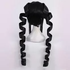 Cosplay Clans Danganronpa: Trigger Happy Havoc Celestia Ludenberg Black Giant Spiral Curl Cosplay Wigs -Cosplay Clans Sales 4 23841b48 da12 428c 9416 8e0cfccfa20a