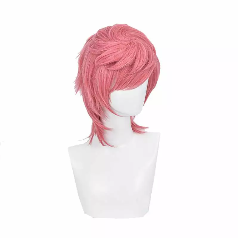 Cosplay Clans Anime JoJo's Bizarre Adventure Golden Wind Trish Una Long Pink Cosplay Wigs 5 Cosplay Clans Anime JoJo's Bizarre Adventure Golden Wind Trish Una Long Pink Cosplay Wigs - Image 3