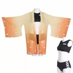 Cosplay Clans Anime Demon Slayer Kimetsu No Yaiba Zenitsu Agatsuma Swimsuit Cosplay Costumes