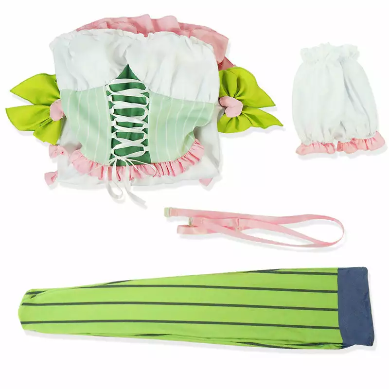 Cosplay Clans Anime Demon Slayer Kimetsu No Yaiba Mitsuri Kanroji Lolita Maid Dress Cosplay Costume 6 Cosplay Clans Anime Demon Slayer Kimetsu No Yaiba Mitsuri Kanroji Lolita Maid Dress Cosplay Costume - Image 4