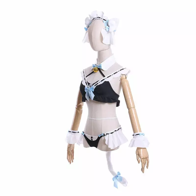 Cosplay Clans Anime Nekopara Chocola Vanilla Maid Swimsuit Halloween Cosplay Costumes 7 Cosplay Clans Anime Nekopara Chocola Vanilla Maid Swimsuit Halloween Cosplay Costumes - Image 5