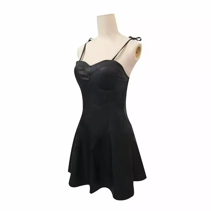 Cosplay Clans Anime Future Diary Yuno Gasai Black Leahter Dress Cosplay Costume 7 Cosplay Clans Anime Future Diary Yuno Gasai Black Leahter Dress Cosplay Costume - Image 5