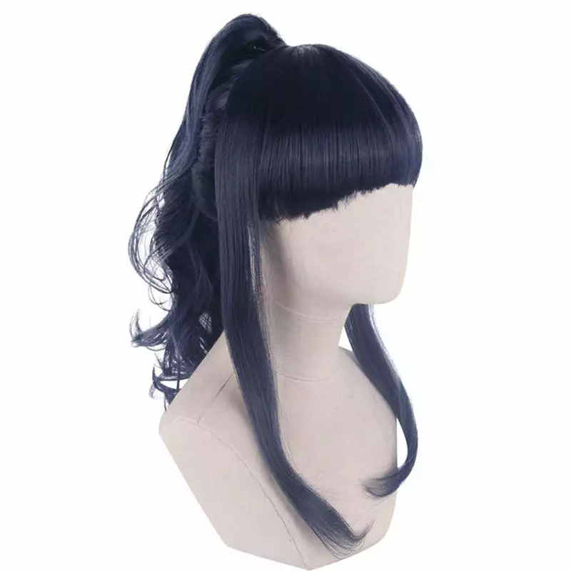 Cosplay Clans Anime Naruto Hinata Hyuga Ponytail Curly Hair Cosplay Wigs 6 Cosplay Clans Anime Naruto Hinata Hyuga Ponytail Curly Hair Cosplay Wigs - Image 4