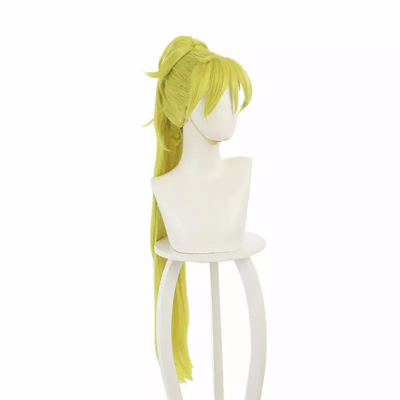 Cosplay Clans Anime Heion Sedai No Idaten-tachi Rin Bright Green Yellow Ponytail Cosplay Wigs 6 Cosplay Clans Anime Heion Sedai No Idaten-tachi Rin Bright Green Yellow Ponytail Cosplay Wigs - Image 4