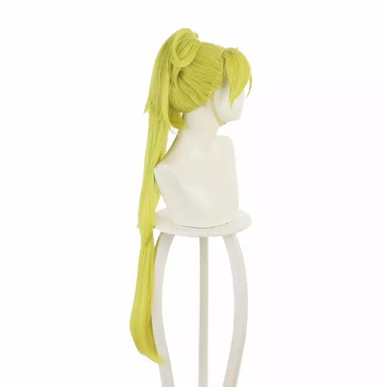 Cosplay Clans Anime Heion Sedai No Idaten-tachi Rin Bright Green Yellow Ponytail Cosplay Wigs 7 Cosplay Clans Anime Heion Sedai No Idaten-tachi Rin Bright Green Yellow Ponytail Cosplay Wigs - Image 5