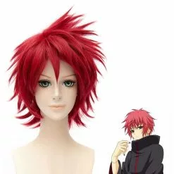 Cosplay Clans Anime Naruto Gaara Short Red Cosplay Wigs
