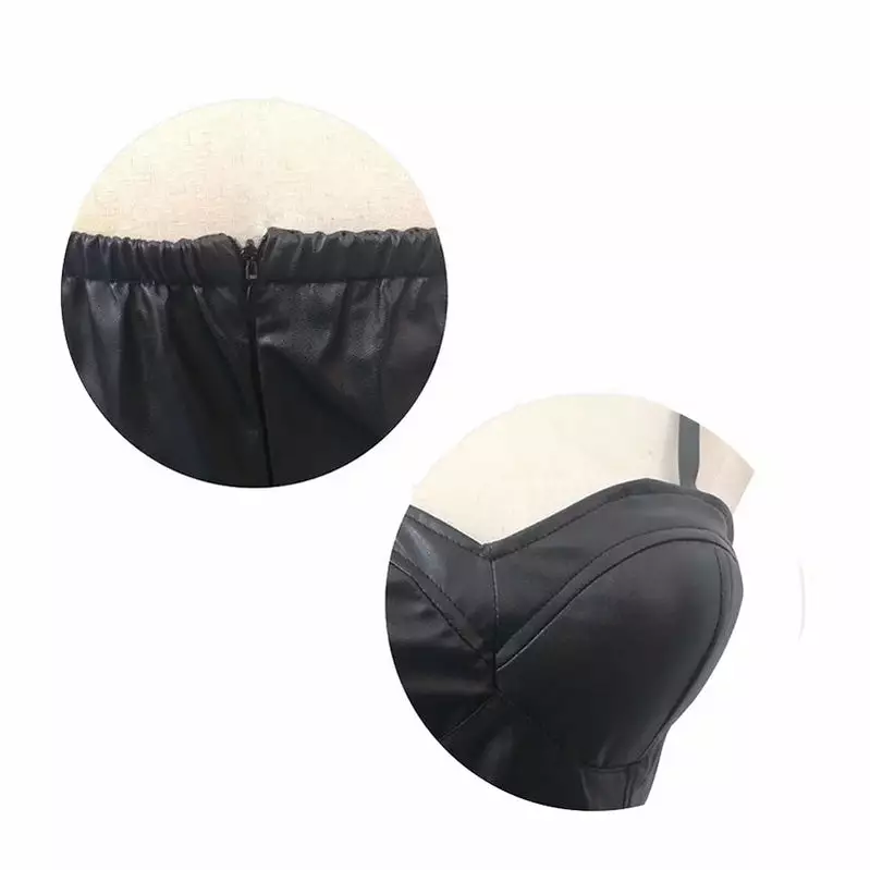 Cosplay Clans Anime Future Diary Yuno Gasai Black Leahter Dress Cosplay Costume 8 Cosplay Clans Anime Future Diary Yuno Gasai Black Leahter Dress Cosplay Costume - Image 6