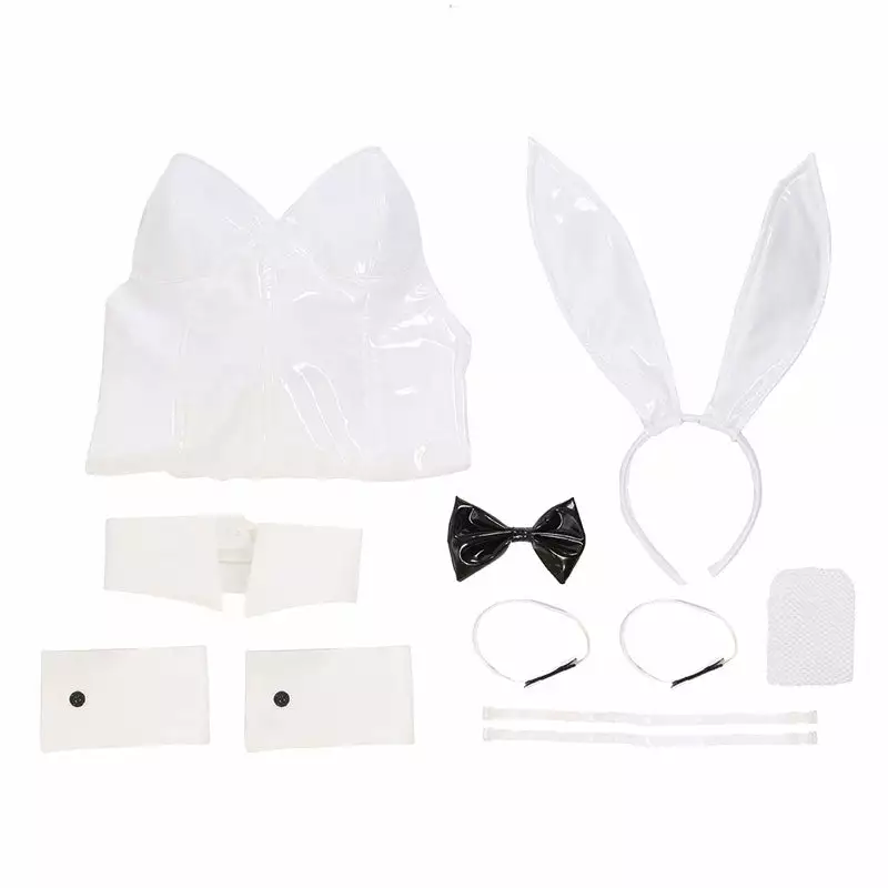 Cosplay Clans Anime Date A Live Date A Bullet White Queen Bunnysuit Cosplay Costumes 8 Cosplay Clans Anime Date A Live Date A Bullet White Queen Bunnysuit Cosplay Costumes - Image 6