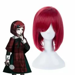 Cosplay Clans Danganronpa V3 Killing Harmony Yumeno Himiko Red Short Cosplay Wigs