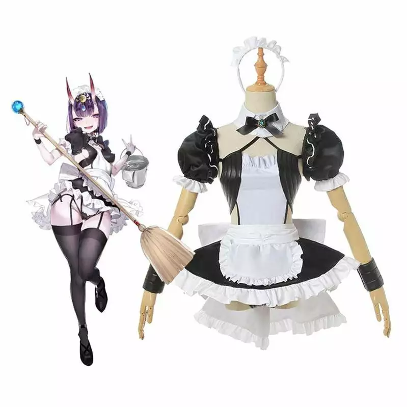 Cosplay Clans FGO Fate Grand Order Shuten Douji Sexy Maid Dress Uniform Cosplay Costumes 3 Cosplay Clans FGO Fate Grand Order Shuten Douji Sexy Maid Dress Uniform Cosplay Costumes