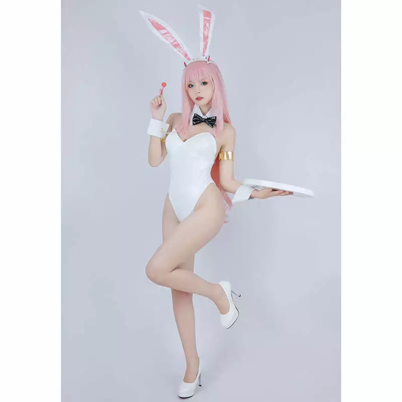 Cosplay Clans Anime DARLING In The FRANXX 02 Zero Two Bunny Girl White Cosplay Costumes 6 Cosplay Clans Anime DARLING In The FRANXX 02 Zero Two Bunny Girl White Cosplay Costumes - Image 4