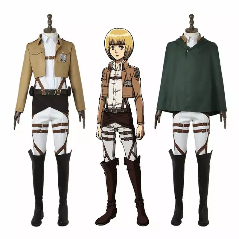 Cosplay Clans Anime Attack On Titan Armin Arlert Training Corps Uniform Set Cosplay Costume 3 Cosplay Clans Anime Attack On Titan Armin Arlert Training Corps Uniform Set Cosplay Costume