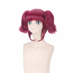 Cosplay Clans Anime Black Butler MeyRin Wine Red Cosplay Wigs -Cosplay Clans Sales Black Butler MeyRin Wine Red Short Cosplay Wig Synthetic Hair Peruca Halloween Costume Ponytail Wigs For 2