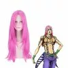 Cosplay Clans Anime JoJo's Bizarre Adventure Golden Wind Diavolo Long Pink Cosplay Wigs