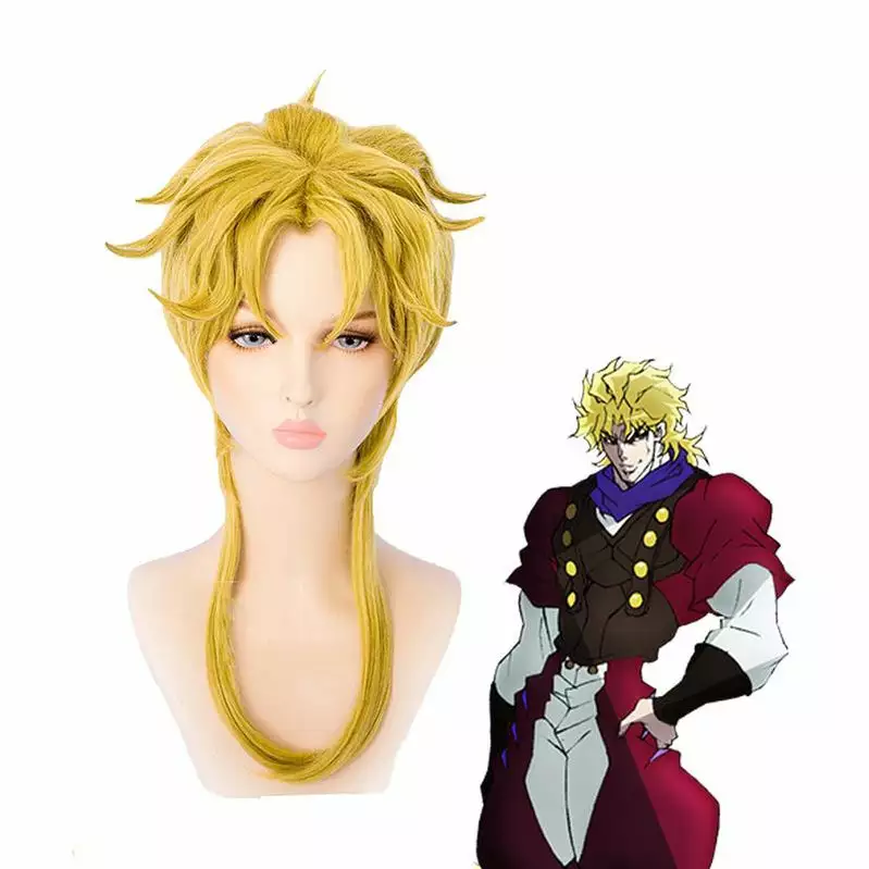 Cosplay Clans Anime JoJo's Bizarre Adventure Dio Brando Long Blond Cosplay Wigs 3 Cosplay Clans Anime JoJo's Bizarre Adventure Dio Brando Long Blond Cosplay Wigs