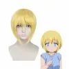 Cosplay Clans Anime Fire Force Iris Short Blond Cosplay Wigs -Cosplay Clans Sales Iris1