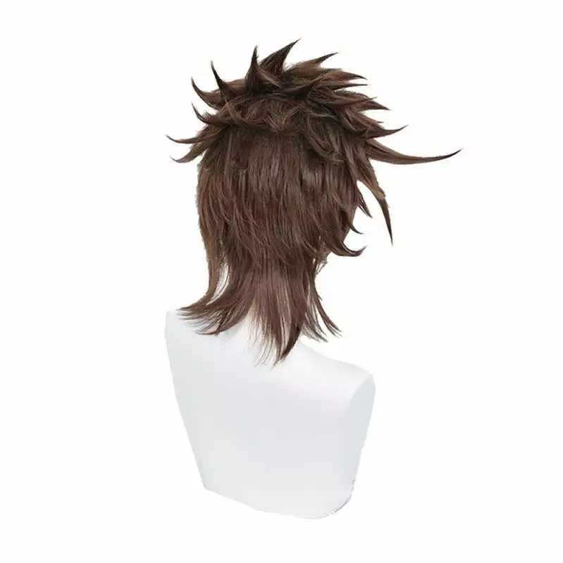 Cosplay Clans Anime JoJo's Bizarre Adventure Battle Tendency Joseph Joestar Short Brown Cosplay Wigs 6 Cosplay Clans Anime JoJo's Bizarre Adventure Battle Tendency Joseph Joestar Short Brown Cosplay Wigs - Image 4