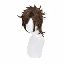 Cosplay Clans Anime JoJo's Bizarre Adventure Battle Tendency Joseph Joestar Short Brown Cosplay Wigs 11 Cosplay Clans Anime JoJo's Bizarre Adventure Battle Tendency Joseph Joestar Short Brown Cosplay Wigs -Cosplay Clans Sales JosephJoestar3